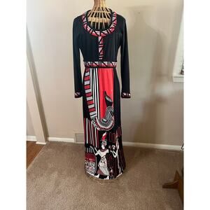Vintage Paganne by geneberk Egyptian Pharaoh Designer Gown 1970's
